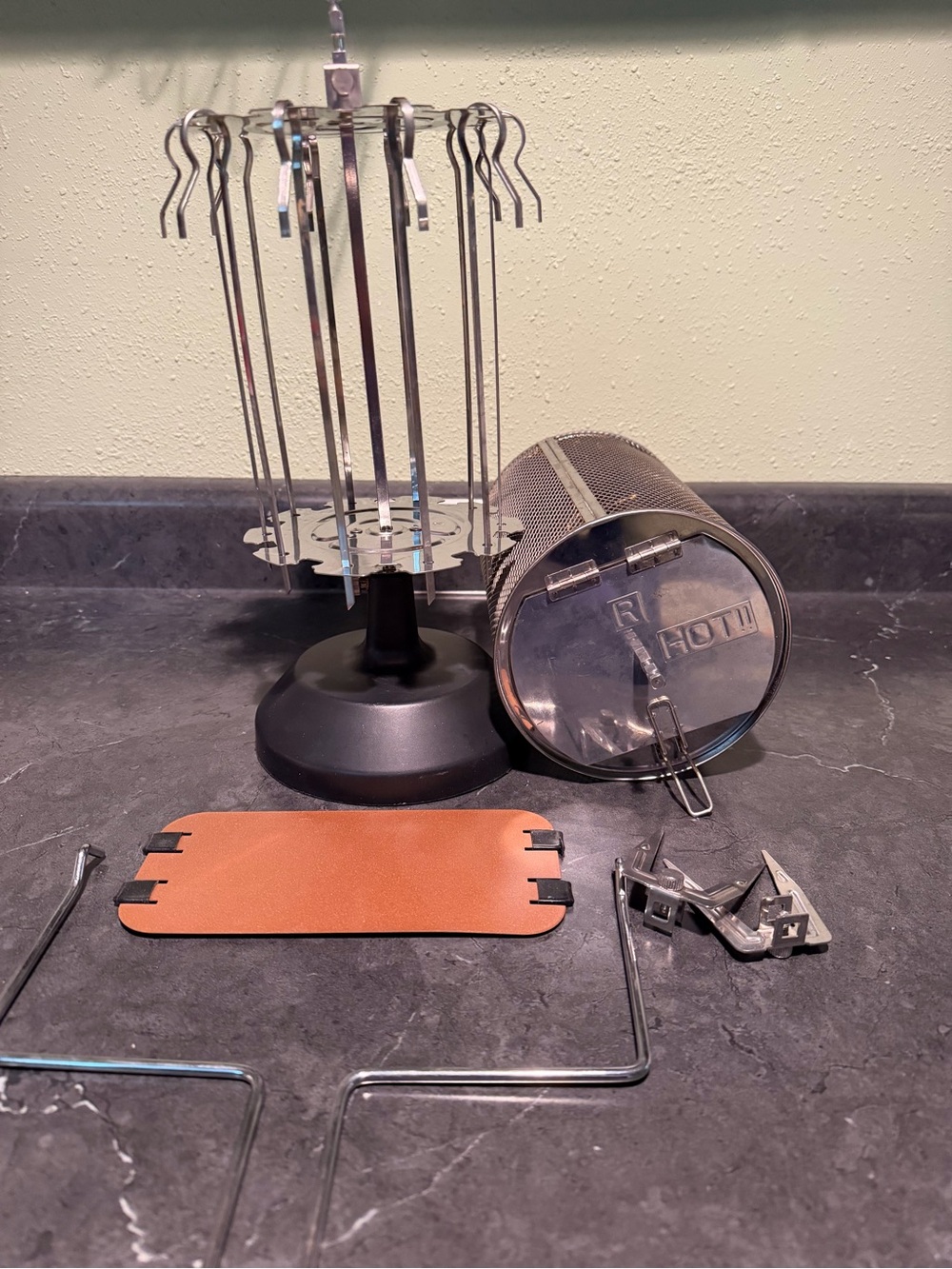 Air Fryer Accessories Set With Spinning Basket And Rotisserie